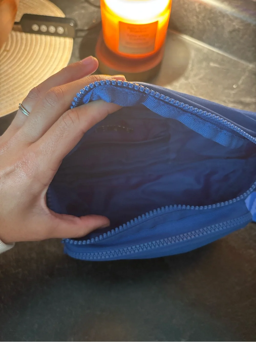 Steve Madden blue belt bag
